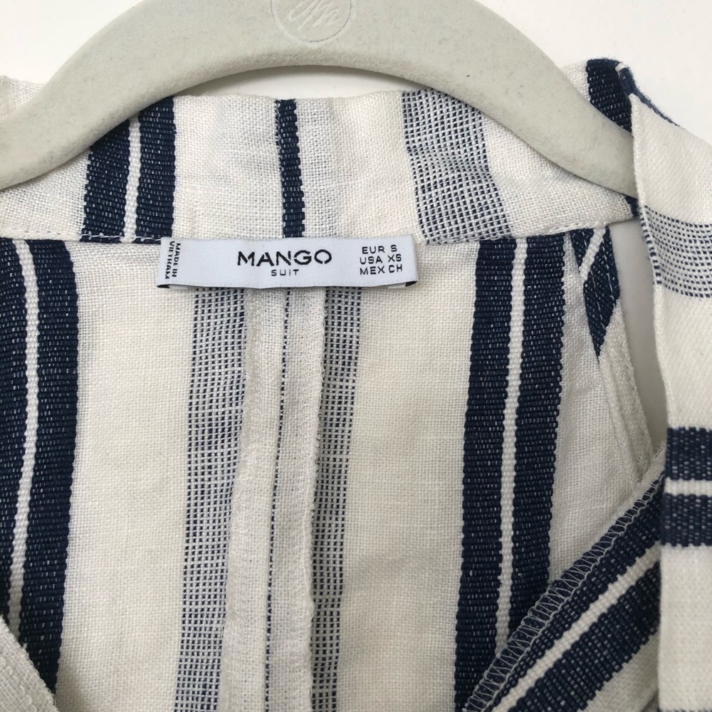 Mango Striped Linen Top - Picture 6 of 7